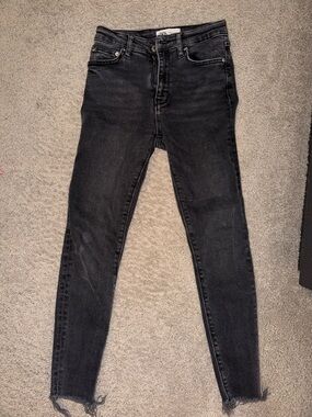 Zara Black High-Rise Skinny Jeans - Women